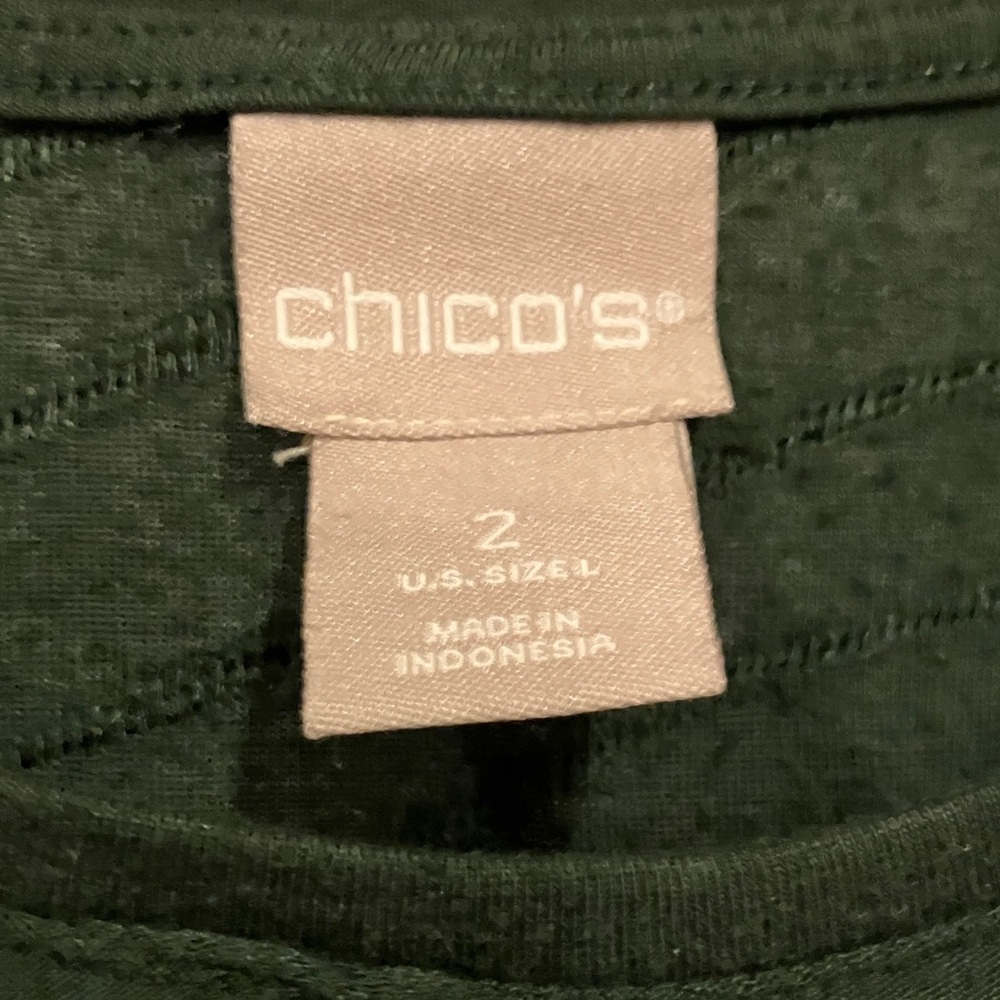 Chico's Forest Green Blouse